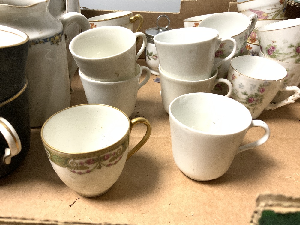 SET OF SIX PARIS PORCELAIN FLORAL DECORATED PLATES, 21CMS MONOGRAMMED PB, A QUANTITY OF FRENCH - Image 5 of 7