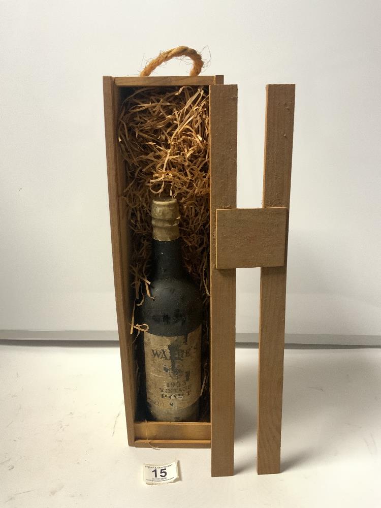 VINTAGE PORT - A BOTTLE OF WARRE'S 1963 IN BOX