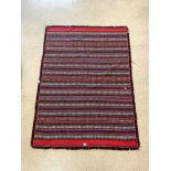 VINTAGE MULTI-COLOURED THROW, 206 X 150CMS