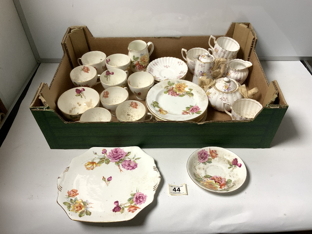 ROYAL CHELSEA FESTIVAL PATTERN PART TEA SET, AND HAMMERSLEY PART TEA SET