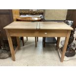 VINTAGE DOUBLE SCHOOL DESK