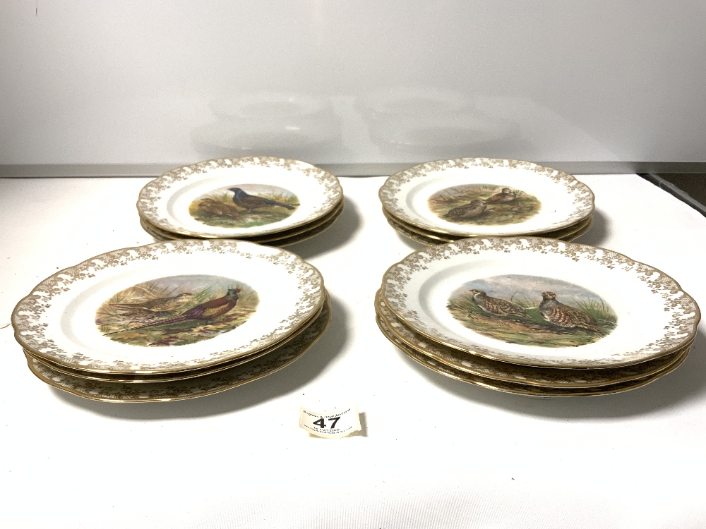 FRENCH PORCELAIN GAME BIRD DECORATED DINNER SERVICE, INCLUDES VEGETABLE TUREEN, MEAT PLATERS, DINNER - Image 6 of 6
