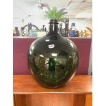 LARGE GREEN GLASS BOTTLE/CARBOUY