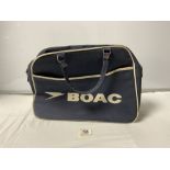 A 1960'S BOAC HAND LUGGAGE BAG