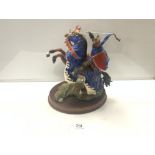 FRANKLIN MINT FIGURE OF ARTHUR - LEGEND AND KING, 40CMS