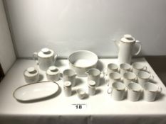 THOMAS OF GERMANY PART TEA AND COFFEE SET, ALSO SANDWICH TRAY, SALT AND PEPPER, BUTTER DISH ETC