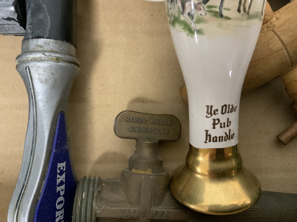 EIGHT CERAMIC BEER PUMP PULLS, AND DRAUGHT STATIONS - Image 3 of 4