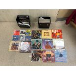 A QUANTITY OF LP AND SINGLES - ROD STEWART, BUCKS FIZZ, GENISIS AND MANY MORE