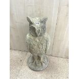 A STONE FIGURE OF AN OWL, 72CMS