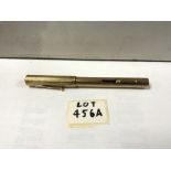 WATERMANS IDEAL HALLMARKED 9CT GOLD CASED FOUNTAIN PEN