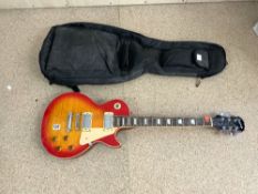 EPIPHONE WITH GIBSON HEAD STOCK, LES PAUL MODEL ELECTRIC GUITAR - SERIAL NO - U03122106