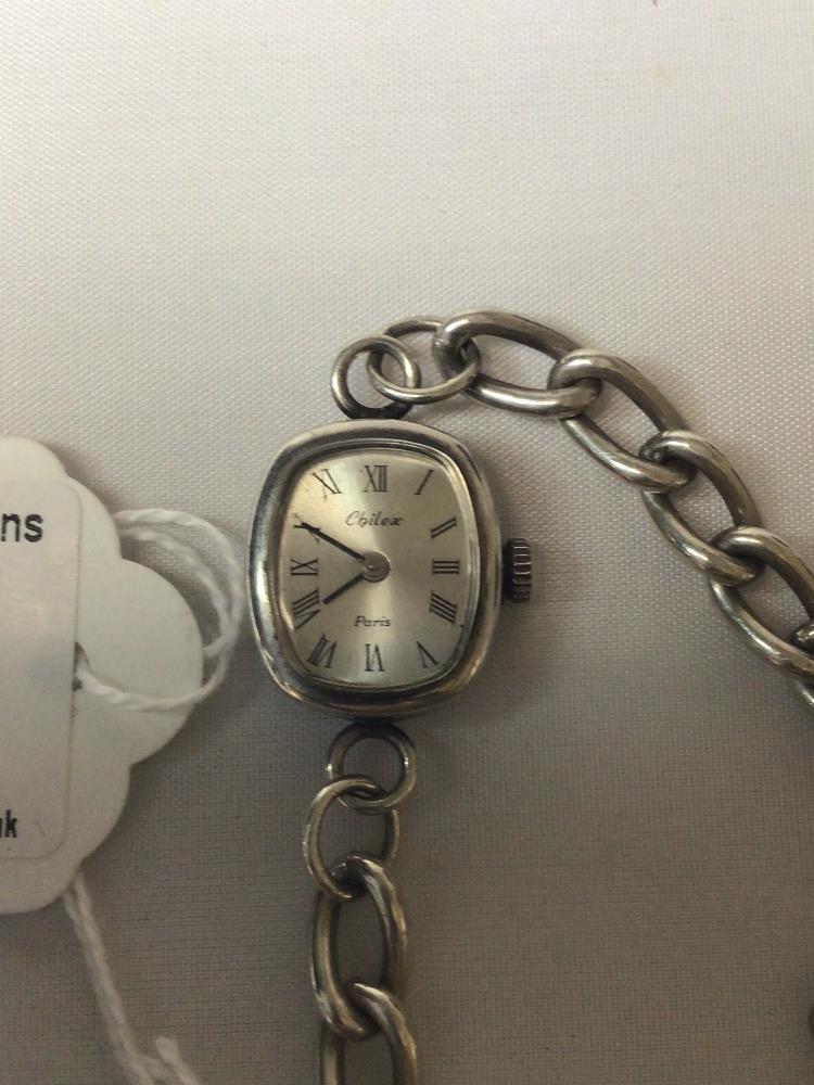 CHILEX OF PARIS LADIES WATCH WITH 925 SILVER BRACELET - Image 2 of 3