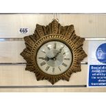 SMITHS SECTRIC STARBURST CLOCK