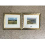 PAIR OF MODERN OILS OF - LOCH ARD AND FIFE - SCOTLAND SIGNED AND DATED G SPENCE 97, 14 X 19CMS