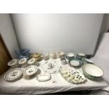 ROYAL WORCESTER 'BERNINA' PATTERN PART TEA SET, IRONSTONE JUG, AND OTHER CERAMICS