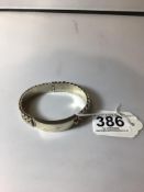 HEAVY ROPE TWIST BANGLE MARKED G. M 925, 55 GRAMS