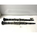 A CLARINET BY BUFFET PARIS (CRAMPONS), AND ANOTHER BY BERKELEY