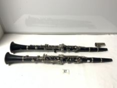 A CLARINET BY BUFFET PARIS (CRAMPONS), AND ANOTHER BY BERKELEY