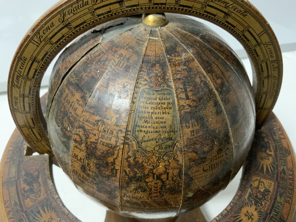 TWO SMALL REPRODUCTION TERRESTRIAL GLOBES - Image 4 of 4