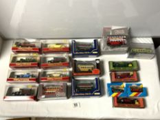 MATCHBOX MODELS OF YESTERYEAR BOX CARS, MORRIS COWLEY, YORKSHIRE TYPE WAGON, AND MORE