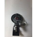 VINTAGE ROYAL AUTOMOBILE CLUB ASSOCIATE CAR BADGE WITH ENABLE UNION JACK BADGE