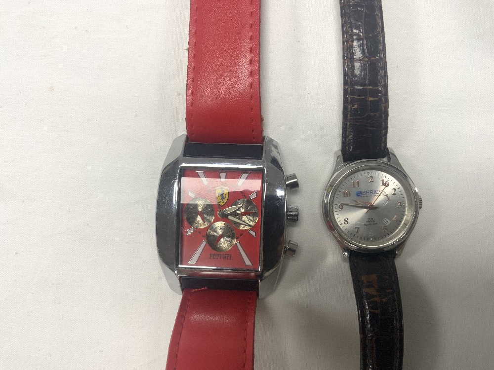 FERRARI AUTOMATIC CHRONOGRAPH WRISTWATCH, TWO SWATCH WATCHES AND FOUR OTHER WATCHES - Image 2 of 11