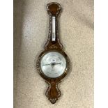 EARLY VICTORIAN ROSEWOOD BANJO BAROMETER BY - BALLARD OF CRANBROCK