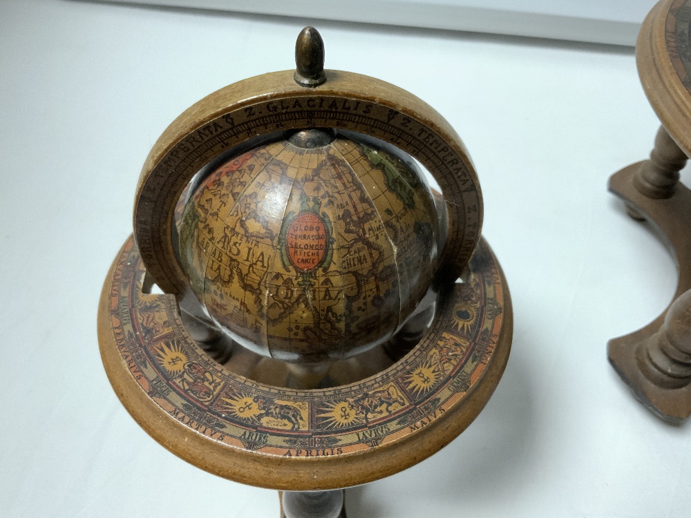 TWO SMALL REPRODUCTION TERRESTRIAL GLOBES - Image 3 of 4