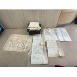 A LARGE QUANTITY OF CANVAS AND PAPER MAPS FOR SUSSEX ETC, SOME ORDINANCE SURVEY