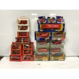 QUANTITY OF BOXED CORGI ROYAL MAIL VEHICLES INCLUDES PARCEL FORCE TRUCK, GREEN ROYAL MAIL MORRIS