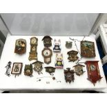 QUANTITY OF GERMAN CUCKOO AND OTHER CLOCKS - VARIOUS