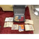 STRAND STAMP ALBUM AND STAMPS, SIX OTHER STAMP ALBUMS, AND LOOSE STAMPS