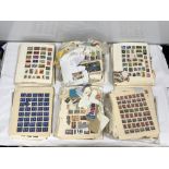 LARGE QUANTITY OF PAGES OF STAMPS, GB AND MORE