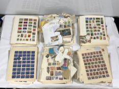 LARGE QUANTITY OF PAGES OF STAMPS, GB AND MORE