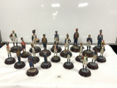 TWENTY-ONE MILITARY FIGURES, NAPOLEONIC, BRITISH SOLDIERS, AND OTHERS, BY THE MADRIGALE COLLECTION