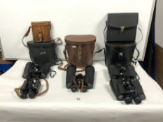 TRIEDER ARMY BINOCULARS C.P GOERZ BELIN IN ORIGINAL LEATHER CASE, SUPER ZENITH PRISMATIC FILED