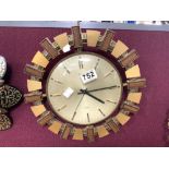 1960'S DESIGN METAMEC QUARTZ WALL CLOCK