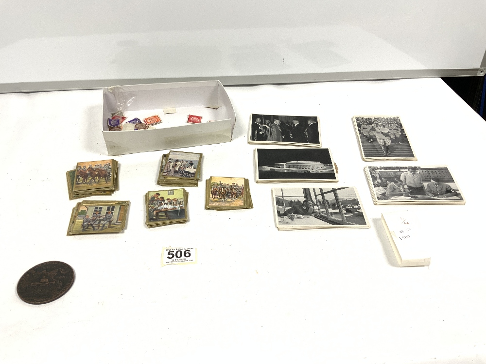 ADOLF HITLER 91/100 NEAR SET OF REPRODUCED PHOTOGRAPHS, THIRD REICH COMMEMORATIVE MEDALION AND OTHER - Image 2 of 7