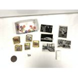 ADOLF HITLER 91/100 NEAR SET OF REPRODUCED PHOTOGRAPHS, THIRD REICH COMMEMORATIVE MEDALION AND OTHER