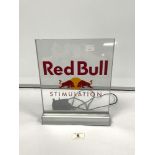 A REDBULL STIMULATION LIGHT-UP COUNTER DISPLAY - MADE BY FORSTE NO 208713300, 25 X 31CMS