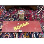 VINTAGE PAINTED BONGA BALANCE BOARD