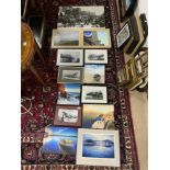 THIRTEEN PHOTOGRAPHIC PRINTS OF BRIGHTON, FOUR ON CANVAS - THE WEST PIER AND MORE
