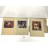 SET OF EIGHT 1950S TRETCHIKOFF COLOURED PRINTS - COPIES OF PAINTINGS CRAWFISH SELLER ETC