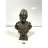 SPELTER BUST OF GENERAL CORDON PASHA, 32CMS