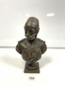 SPELTER BUST OF GENERAL CORDON PASHA, 32CMS