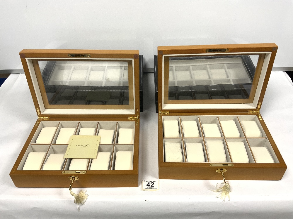 TWO MELE AND CO WATCH DISPLAY CASES AND TWO OTHER CASES - Image 2 of 4