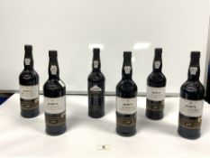 SIX BOTTLES OF DOW'S TRADEMARK FINEST RESERVE PORT