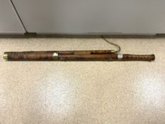 ANTIQUE WOODEN BASSOON MADE CIRCA THE 1820S MADE IN LONDON BY CHRISTOPHER GEROCK BISHOPS GATE