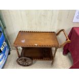 MAHOGANY DRINKS TROLLEY, 74 X 42 X 60CMS