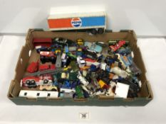 QUANTITY OF TOYS - INCLUDES CORGI, SUPERMOBLIE, TONKA PEPSI TRAILER, CORGI COACH, AND MORE PLUS SOME